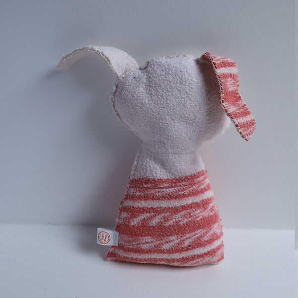 Knuffel Olaf - konijn rood-wit